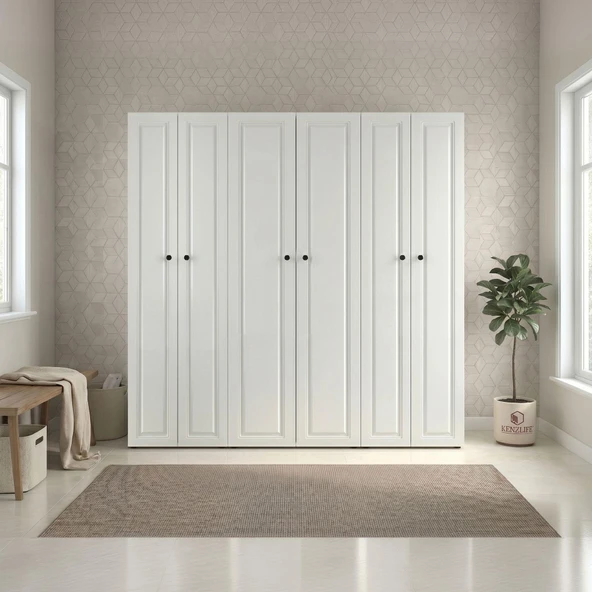Kenzlife membran çamaşır-kurutma makinesi dolabı ve giysi dolabı suyuti sağ byzbyz çerçeve 180*170*60 mebran kapak suntalam gövde banyo ürün görseli 1