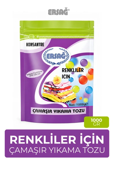 ERSAĞ Renkliler İçin Çamaşır Yıkama Tozu 1000 GR ürün görseli 1