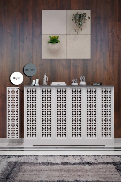 Petek Kaplama Kalorifer Peteği Kapatma Dekoratif Dresuar İç ölçü 116 cm Dış Ölçü 120 ürün görseli 1