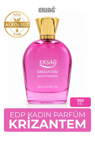 ERSAĞ Krizantem Alkolsüz Kadın Parfümü 100 CC ürün görseli 1
