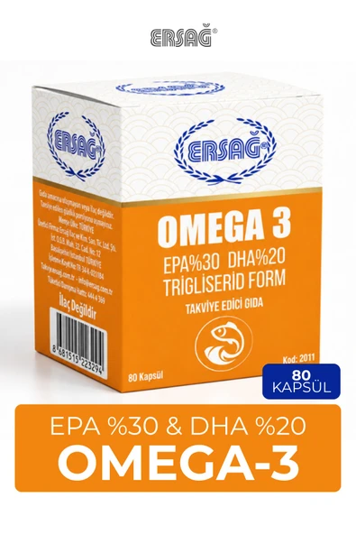 ERSAĞ Omega 3 Takviye Edici Gıda 80 Kapsül ürün görseli 1