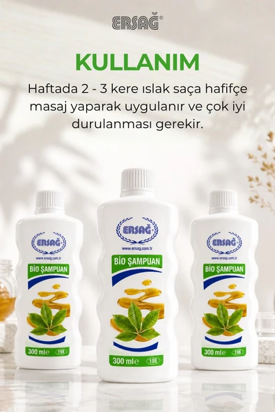 ERSAĞ Bio Şampuan 300 ML - Resim 4