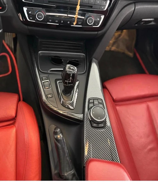 Bmw F30 F32  F34 F36 Uyumlu 4 Parça Orta Konsol İç Trim Kaplama Seti ürün görseli 1