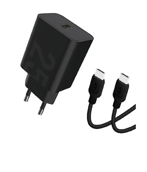 LinkTech T459E Eco 25 W Type-C Kablolu Hızlı Şarj Aleti (Siyah) ürün görseli 1