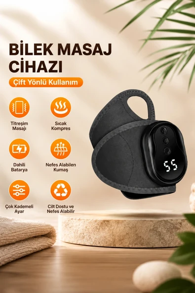 Auhma AMG40 Şarj edilebilir Akıllı Isıtmalı Masaj Aleti 3 Kademeli Titreşim & 5 Kademeli Isı Ayarlı Bileklik ürün görseli 1