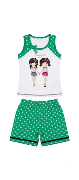 Berrak Kız Çocuk Şortlu Pijama Takımı 7630 ürün görseli 1