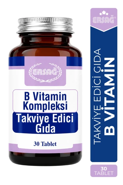 ERSAĞ B Vitamin Kompleksi Takviye Edici Gıda 30 Kapsül ürün görseli 1
