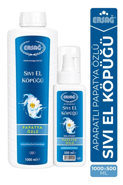 ERSAĞ Aparatlı Papatya Özlü Sıvı El Köpüğü 1000 ML X 500 ML ürün görseli 1