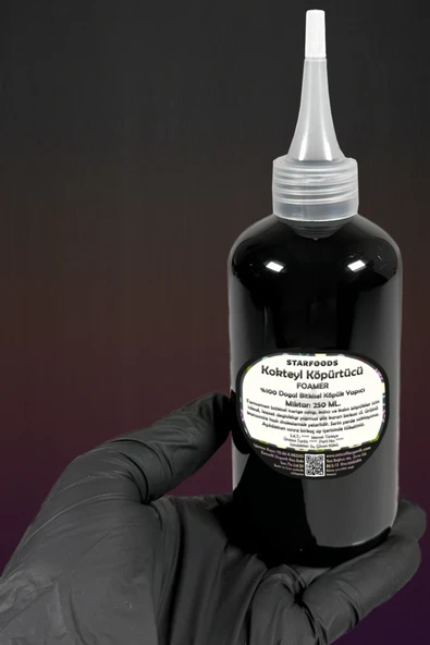 Doğal Kokteyl Köpürtücü 250 ML. Vegan %100 Bitkisel Foamer Professional Cocktail Foam ürün görseli 1