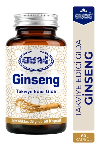 ERSAĞ Ginseng Takviye Edici Gıda 60 Kapsül ürün görseli 1