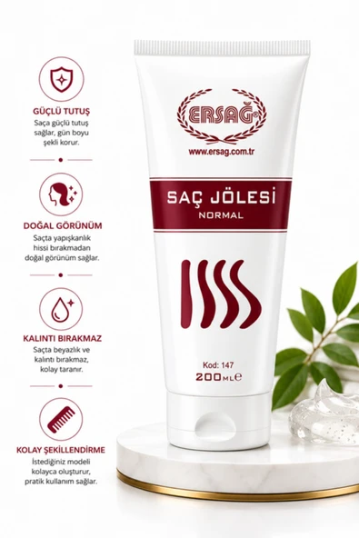 ERSAĞ Saç Jölesi 200 ML - Normal Görünüm - Resim 2