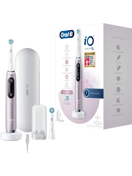 Oral-B İo Series 9N Yapay Zeka Şarjlı Diş Fırçası Pembe + Yedek Başlık ürün görseli 1