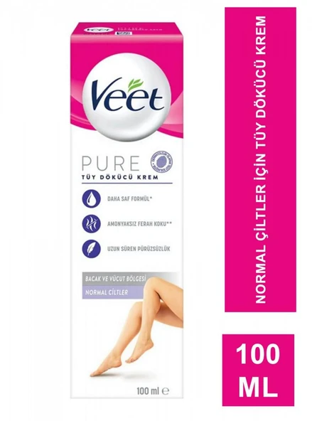 VEET PURE TÜY DÖKÜCÜ KREM NORMAL CİLTLER 100 ML ürün görseli 1