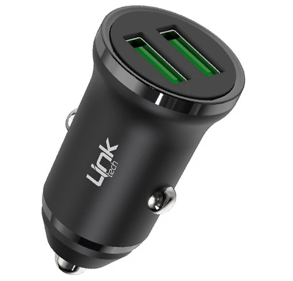 LinkTech C483e 12W Type-C Kablolu Hızlı Araç Şarj Aleti ürün görseli 1