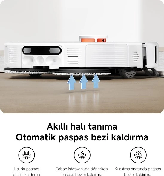 Xiaomi Robot Vacuum H50 Pro Robot Süpürge White - Resim 9