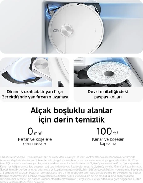 Xiaomi Robot Vacuum H50 Pro Robot Süpürge White - Resim 4