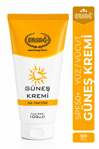 ERSAĞ Yüksek Koruyucu Güneş Kremi 50 Faktör 100 ML ürün görseli 1