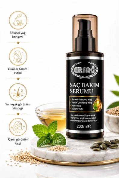 ERSAĞ Saç Bakım Serumu 200 ML - Resim 2