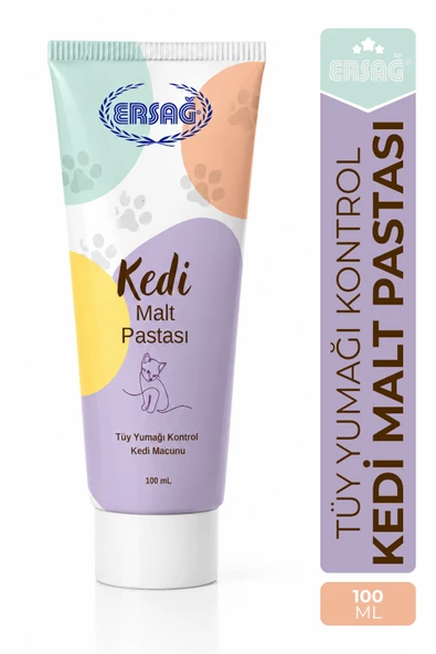 ERSAĞ Tüy Yumağı Kontrolü İçin Kedi Malt Pastası 100 ML ürün görseli 1