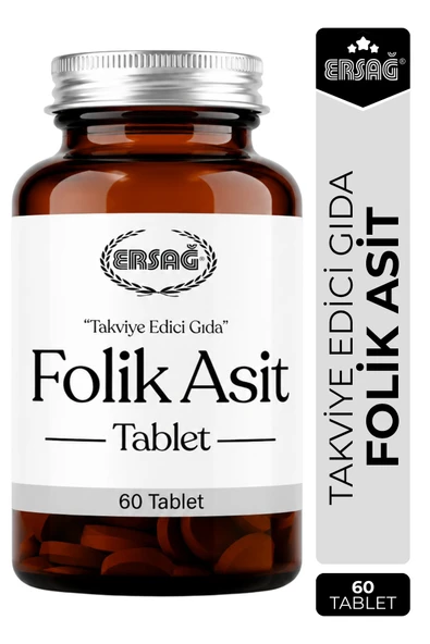 ERSAĞ Folik Asit C Vitamini ve Biotin İçeren Takviye Edici Gıda 60 Tablet ürün görseli 1