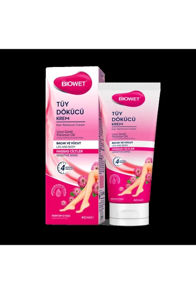 BIOWET TÜY DÖKÜCÜ KREM HASSAS CİLTLER 40 ML ürün görseli 1