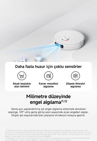 Xiaomi Robot Vacuum H50 Pro Robot Süpürge White - Resim 7