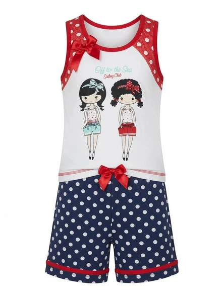 Berrak Kız Çocuk Şortlu Pijama Takımı 7630 ürün görseli 1