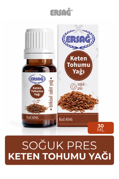 ERSAĞ Soğuk Pres Keten Tohumu Yağı 30 ML ürün görseli 1