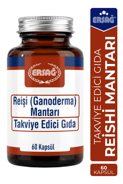 ERSAĞ Reişi (Ganoderma) Mantarı Takviye Edici Gıda 60 Kapsül ürün görseli 1