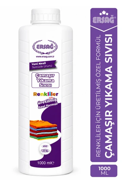 ERSAĞ Yeni Nesil Renkliler İçin Çamaşır Yıkama Sıvısı 1000 ML ürün görseli 1