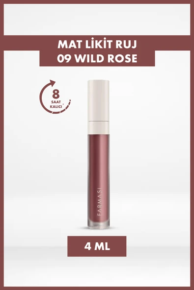 MAT LİKİT RUJ 09 WILD ROSE ürün görseli 1