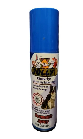JOLLY PARFÜMLÜ KÖPEK DERİ VE TÜY BAKIM (BİT_PİRE) SPREY 200ML ürün görseli 1
