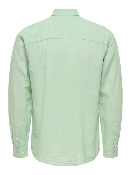ONSCAIDEN LIFE LS SOLID LINEN BLEND NOOS  Erkek Gömlek 22012321 - Resim 2