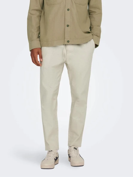 ONSLINUS CROP 0007 COT LIN PNT NOOS  Erkek Pantolon 22024966 ürün görseli 1