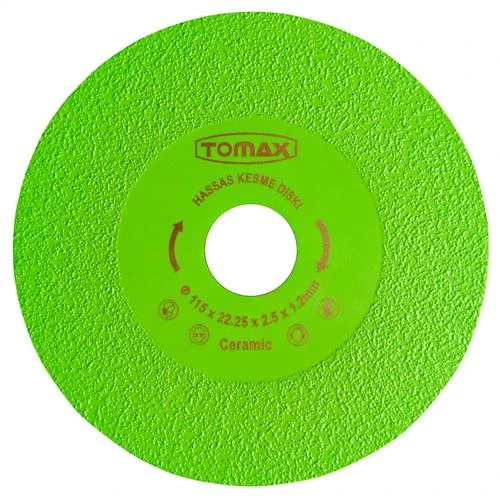 TOMAX SERAMİK PAH VERME KESİCİ 115x1.2 YEŞİL ürün görseli 1