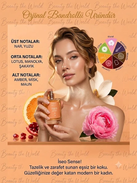 Aqua di Polo Iseo Sense EdP 50 ml Modern Kadının Vazgeçilmezi Tazelik ve Zarafetin İmzası ürün görseli 1