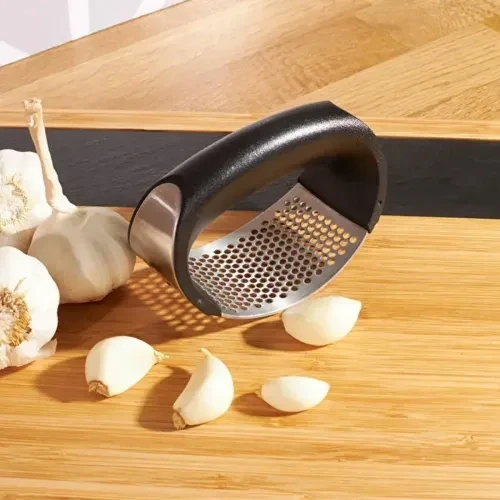 Paslanmaz Çelik Ergonomik Sarımsak Ezici Pres Ve Doğrayıcı ürün görseli 1