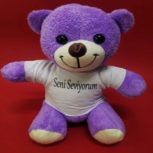 Seni Seviyorum Tişörtlü Peluş Ayı ürün görseli 1