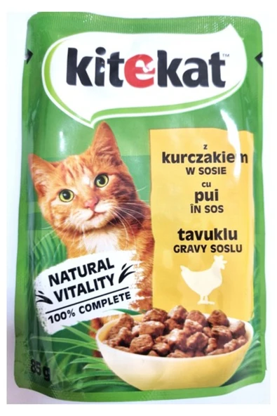 Kitekat Tavuklu Yaş Mama Pouch 85 gr 28 Adet ürün görseli 1