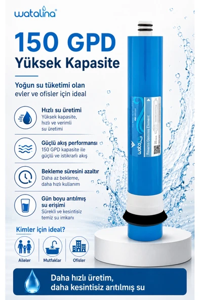 150 GPD MEMBRAN FİLTRE - Resim 3