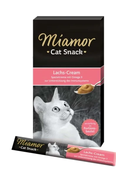 MİAMOR CREAM SOMONLU KEDİ ÖDÜLÜ 6*15GR ürün görseli 1