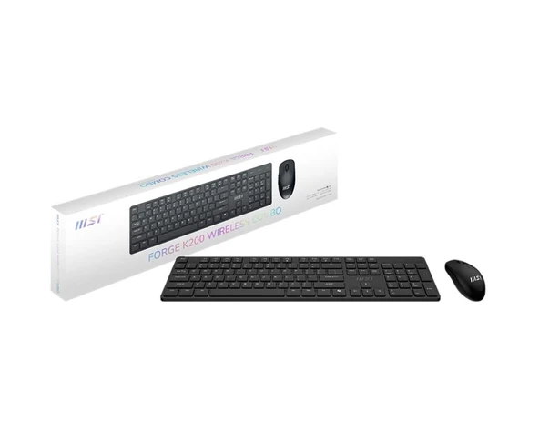 MSI Forge K200 Wirelesss Combo Kablosuz Klavye Mouse Seti - Resim 3