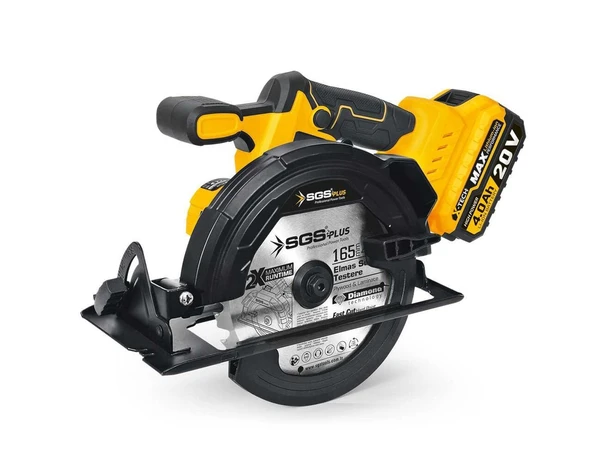 AKÜLÜ 165 MM SUNTA KESME MAKİNESİ SETİ 4.0 AH KÖMÜRSÜZ SGS 5541 ürün görseli 1