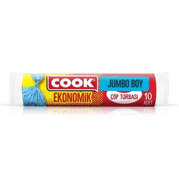 Cook Ekonomik Jumbo Boy Çöp Torbası 80 x 110 Cm 10 lu Rulo ürün görseli 1