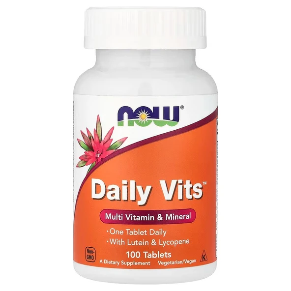 NOW Foods Daily Vits Günlük Multivitamin 100 Tablet ürün görseli 1