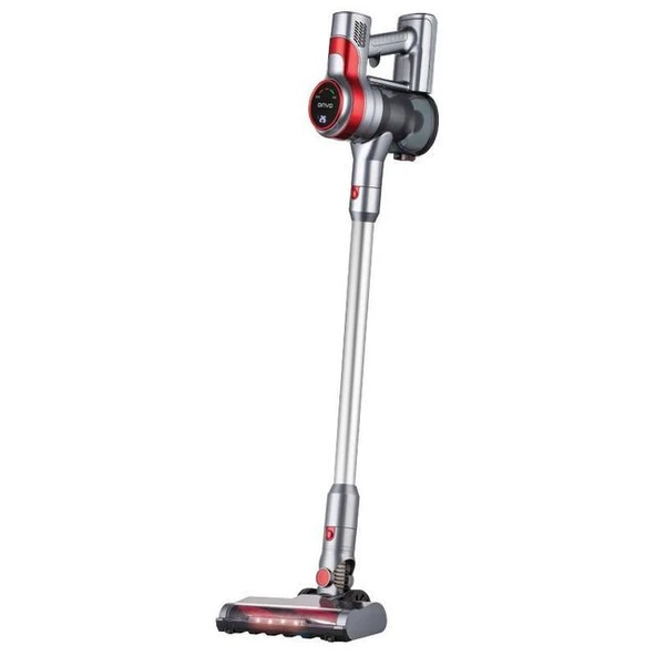 Onvo Ovdss01 Şarjlı Dikey Süpürge 250 Watt Siyah Kırmızı ürün görseli 1