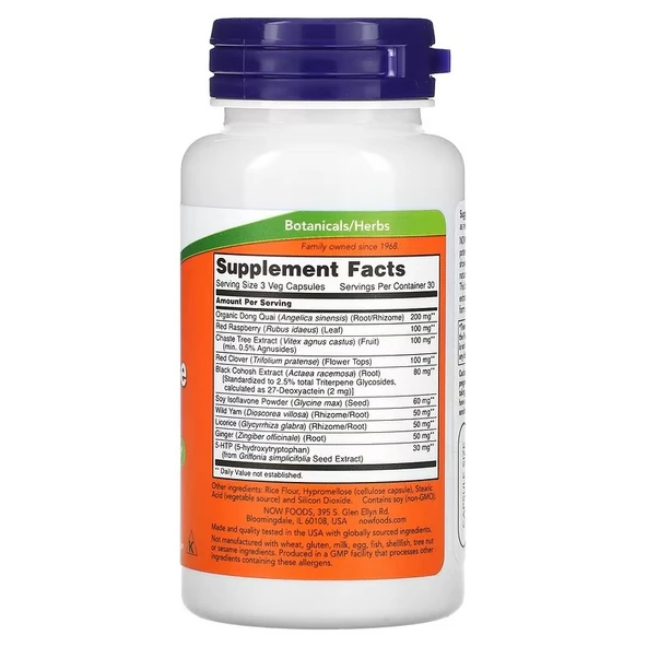 NOW Foods Menopause Support 90 Bitkisel Kapsül - Resim 2
