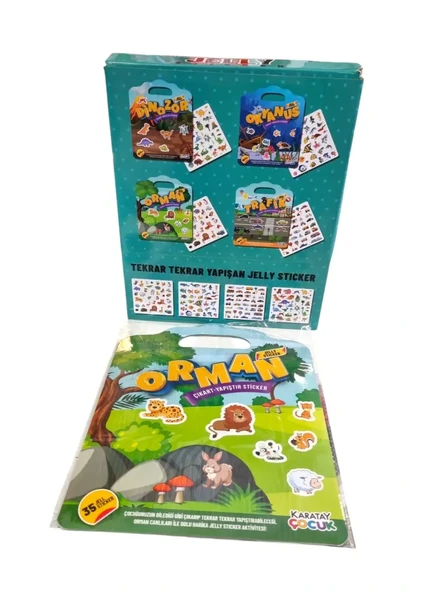 4E Jel Display Çıkart Yapıştır Sticker 24 Adet Djl01 ürün görseli 1