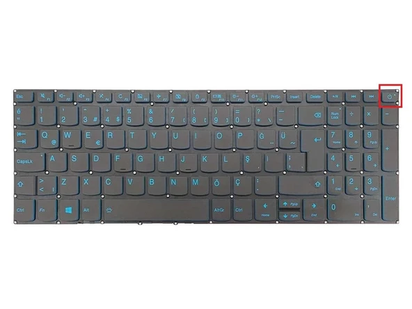 Lenovo 82GX006CTX Klavye Işıklı Mavi Tuş V1 ürün görseli 1