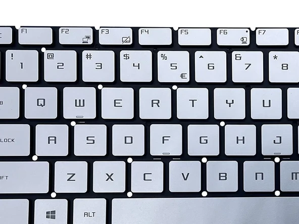 MSI PS42 8RB Klavye Silver Işıklı ürün görseli 1